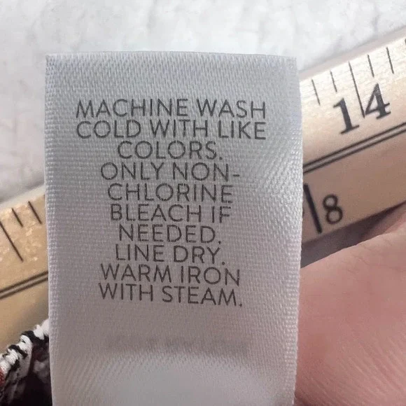 J Jill Boho Cottagecore Midi Skirt Floral Rust Tiered Flowy Elastic L - Picture 9 of 9